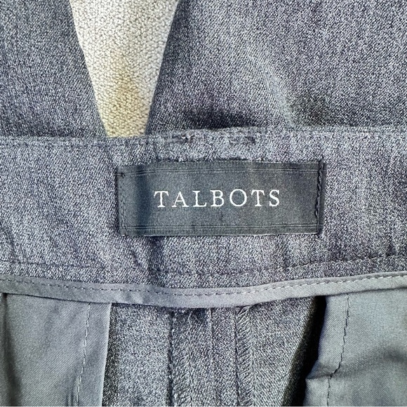Talbots High Waist Straight Pant. 8 Petite. Gray. - Picture 4 of 9